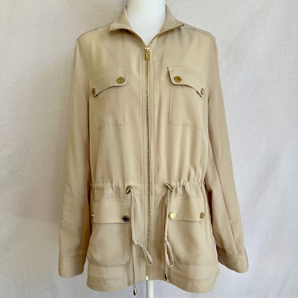 Calvin Klein Jackets & Blazers - CALVIN KLEIN lightweight tan jacket Medium
